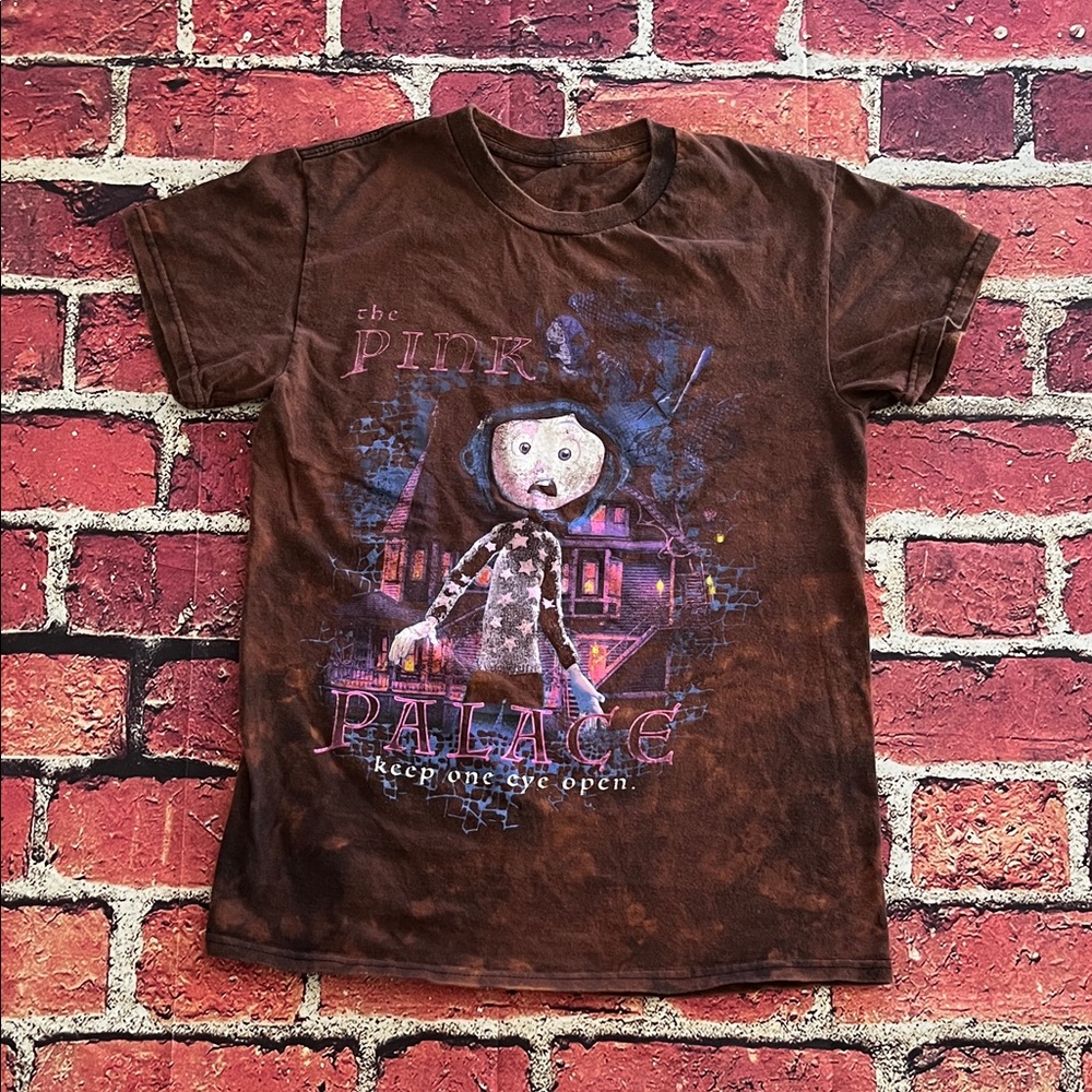 Craft Kids Brown Tee with Pink Graphic